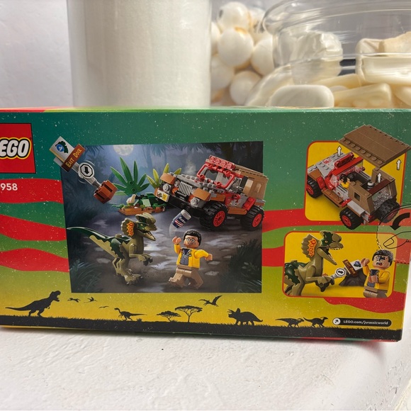 LEGO Jurassic Park: Dilophosaurus Ambush 76958 30TH  NWT  76958 Jurassic Park 30th Anniversary Dilophosaurus Ambush Box Sealed